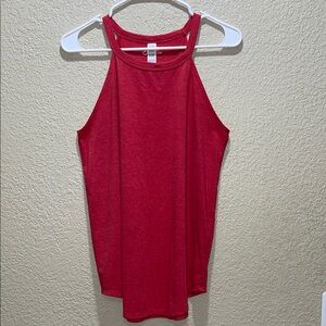Chic Red Sleeveless Tank Top